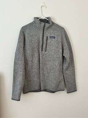 Patagonia Men’s Heather Gray Half-Zip Fleece Pullover